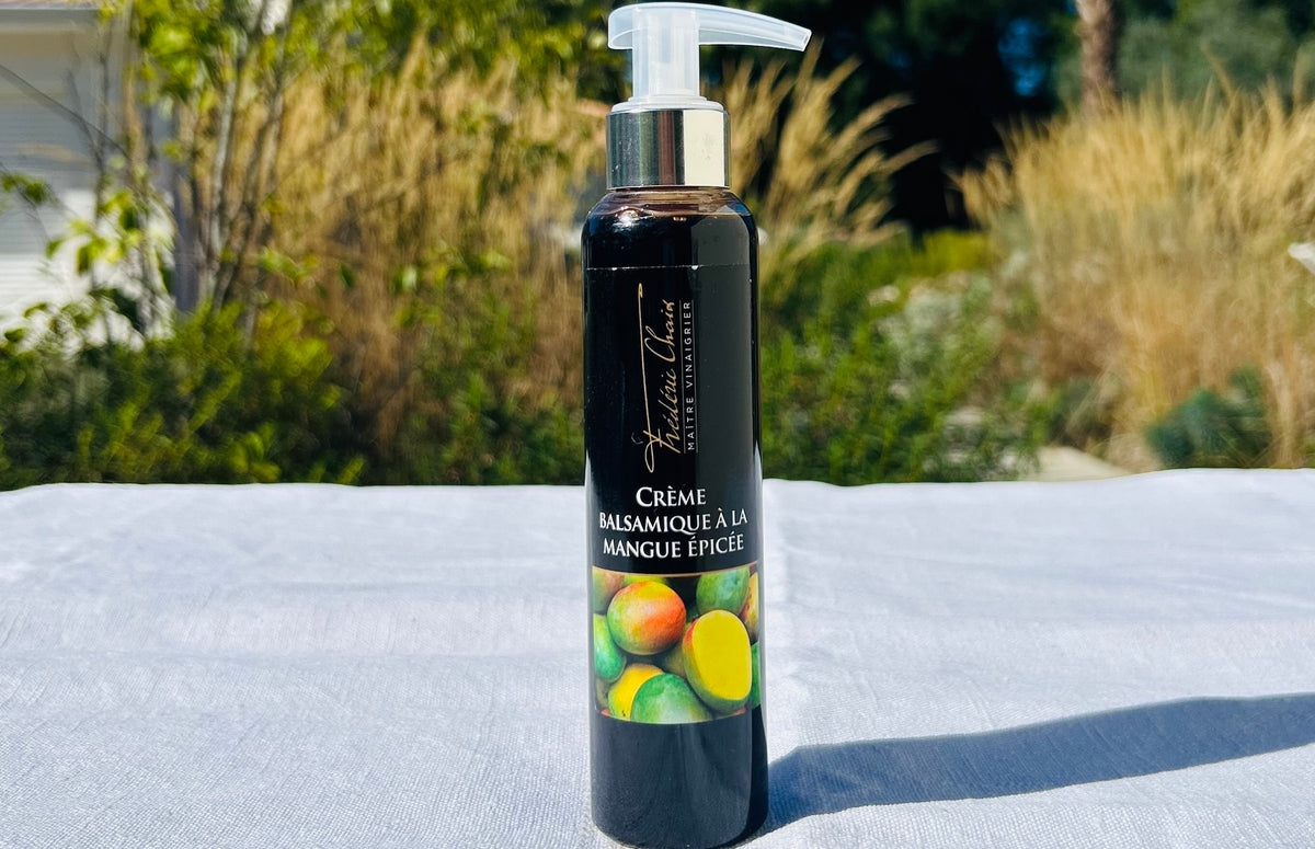 Crème balsamique à la mangue épicée