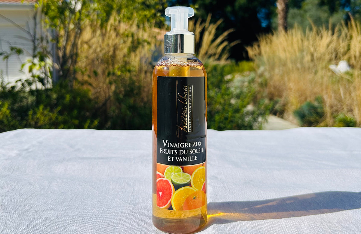 VINAIGRE AUX FRUITS DU SOLEIL ET VANILLE - Frédéric Chaix