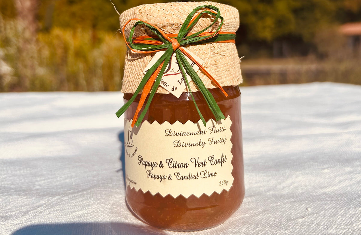 confiture de papaye et citron vert confit